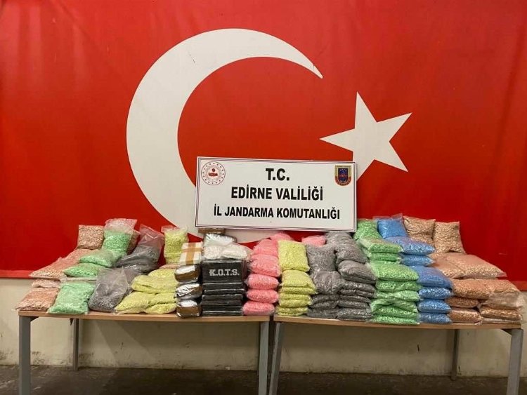 Edirne’de büyük eroin operasyonu